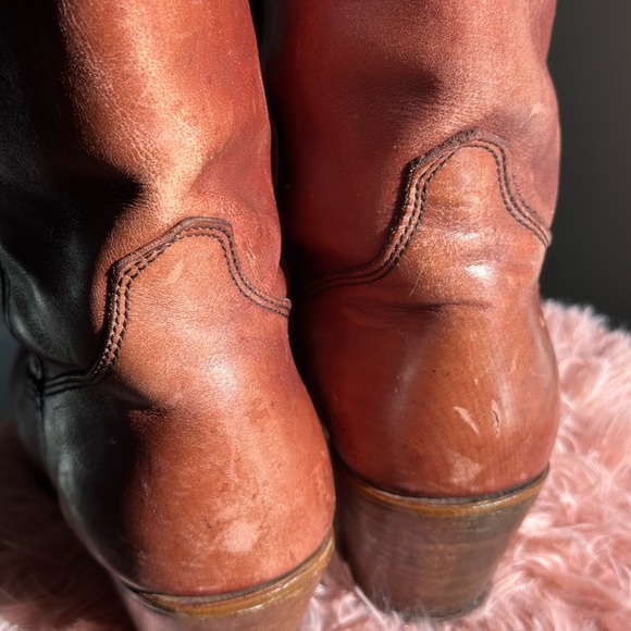 Dexter Vintage Cowboy High Heel Boots - Picture 3 of 8